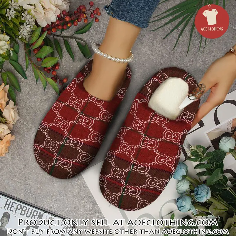 Gucci fleece slippers luxury inhouse slippers ihs1018 aoe2212575